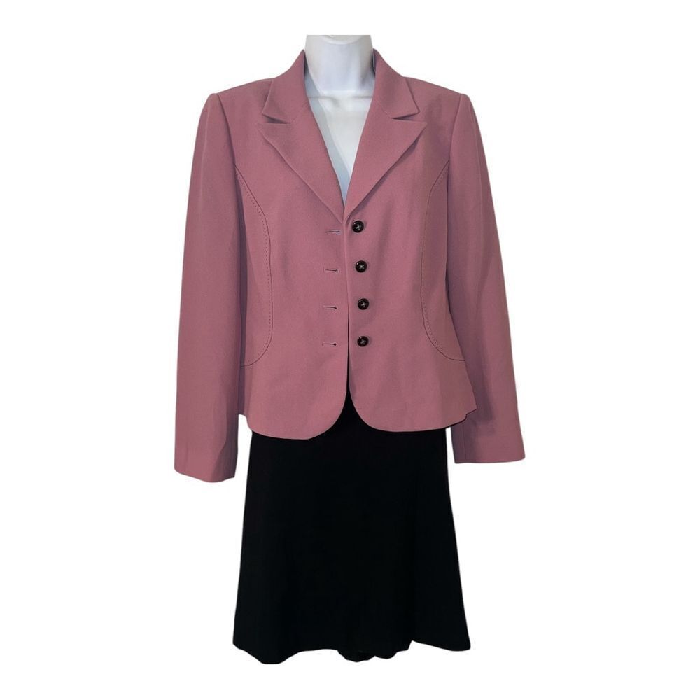 Liz Claiborne Women's Suit Pink Black Size 10